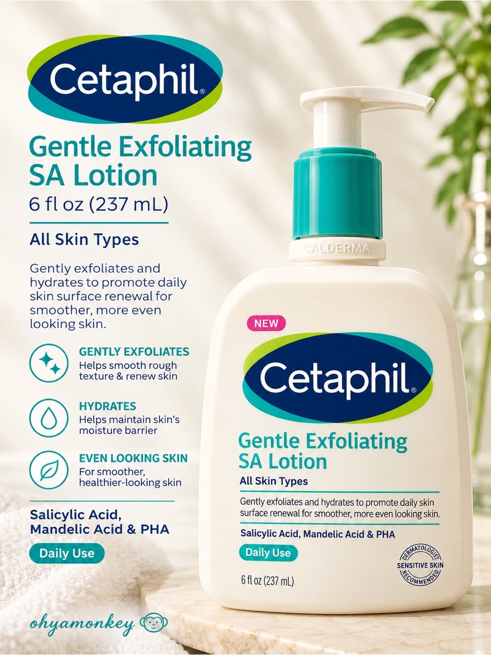 Cetaphil Gentle Exfoliating SA Lotion 6fl oz